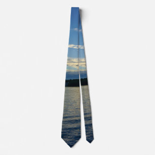 Blue Sunset Lake Of Ozarks Neck Tie