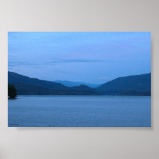 Blue Sunset Poster