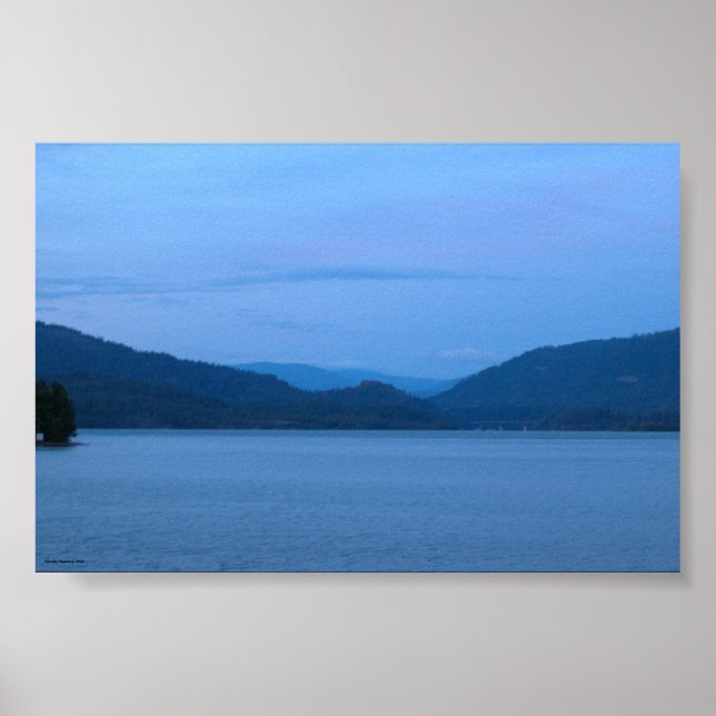 Blue Sunset Poster (Front)