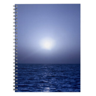 Blue sunset spiral notebook
