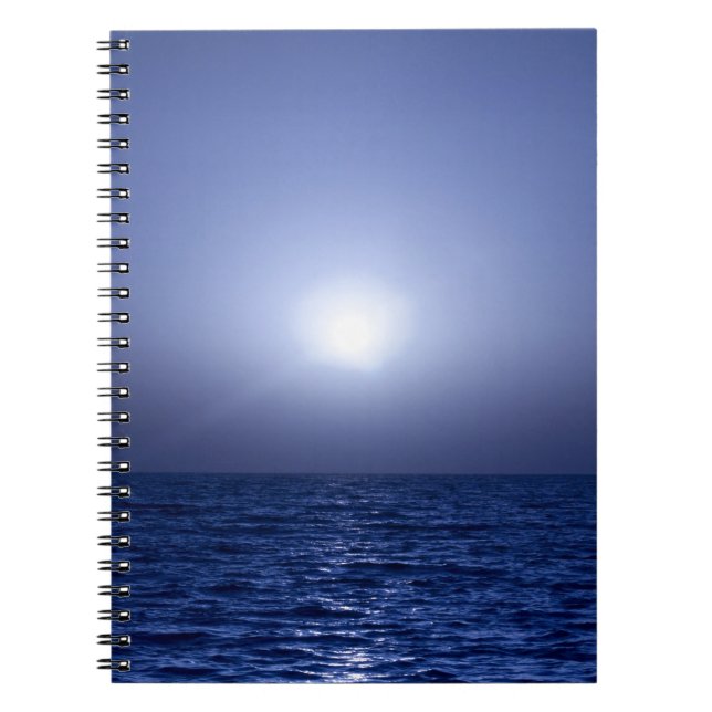 Blue sunset spiral notebook (Front)