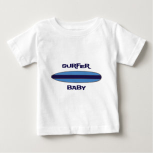 Blue Surfer Baby T-Shirt
