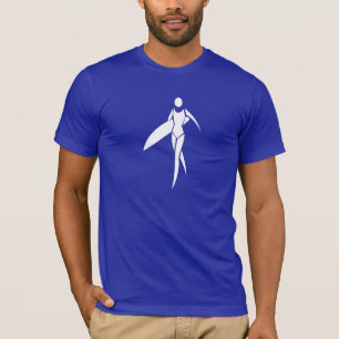 Blue Surfing Girl T-Shirt
