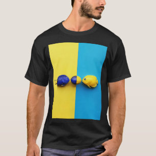 Blue surgeon fish and yellow angel fish T-Shirt
