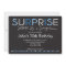 Blue Surprise Birthday Invitation