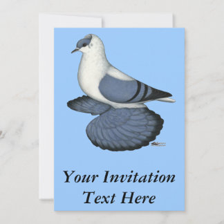 Blue Swallow Pigeon Invitation