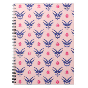 Blue Swallow & Pink Heart Notebook