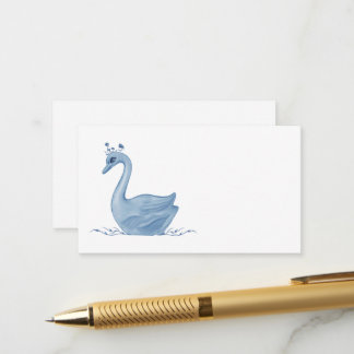 Blue Swan Enclosure Card