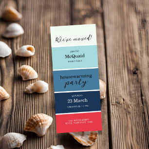Blue Swatch House Warming Party Invite