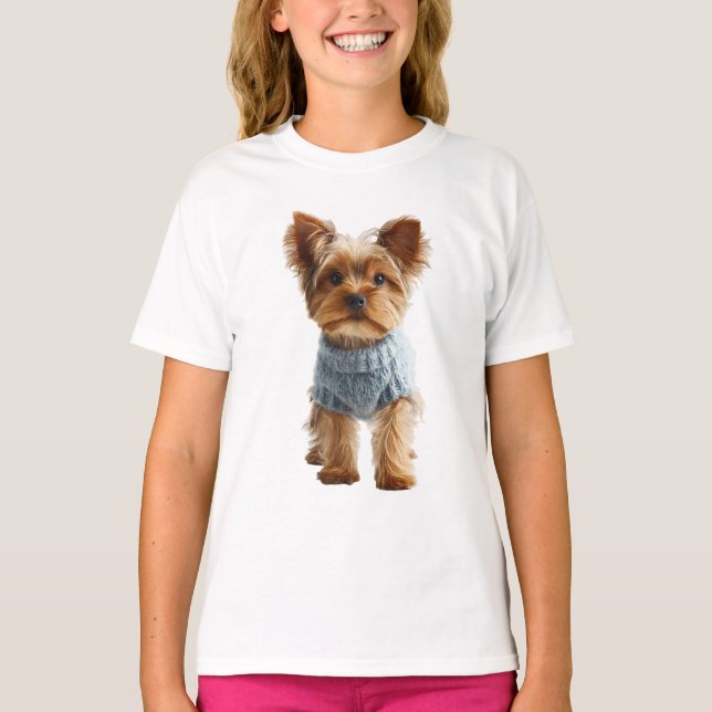Blue Sweater Yorkie Kids (Front)