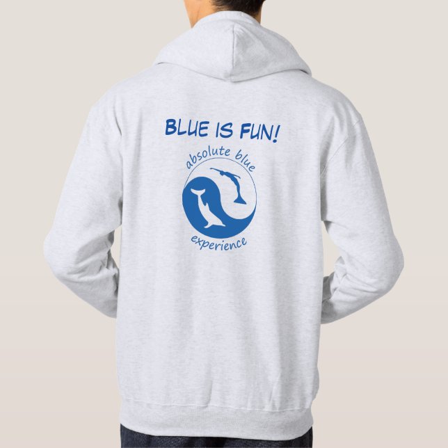 Blue-sweatshirt Hoodie (Back)