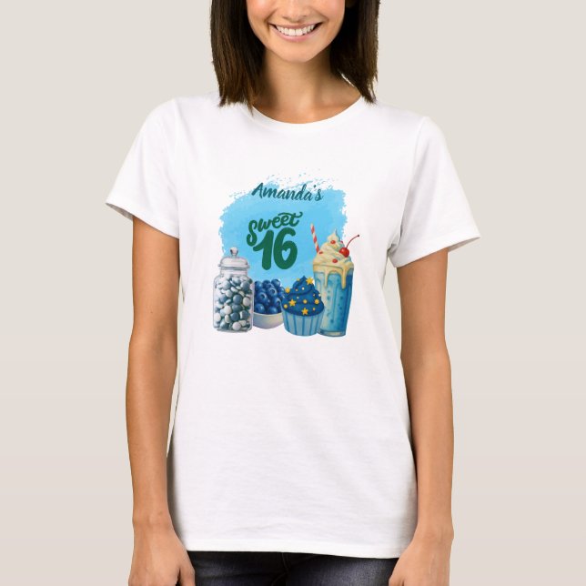 Blue Sweet Sixteen Tshirt (Front)