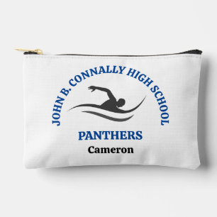 Blue Swim Team Personalised Swimmer Accessory Pouch