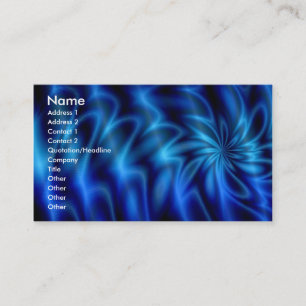 Blue Swirl Business Card