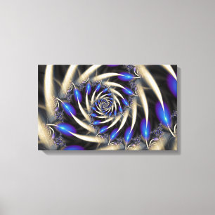 Blue Swirl Canvas Print
