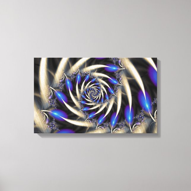 Blue Swirl Canvas Print (Front)