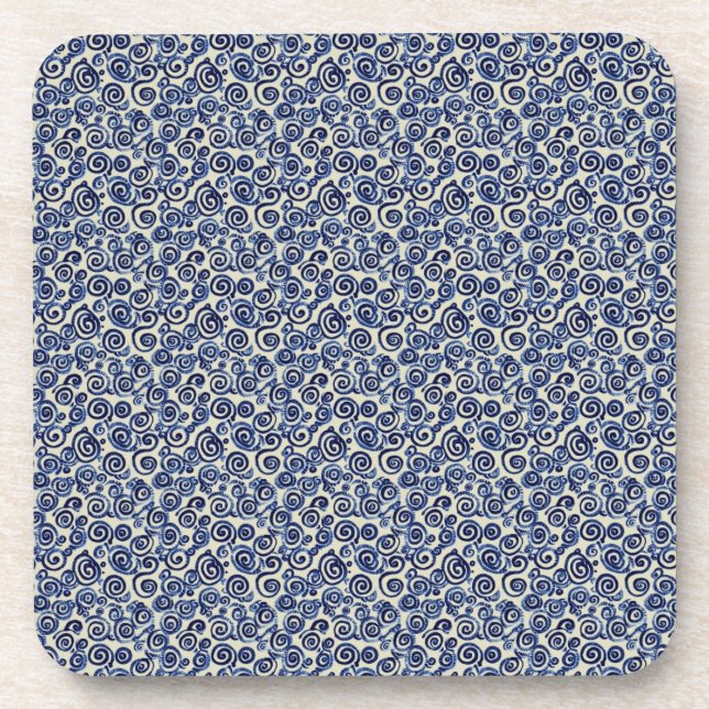 Blue Swirl Coaster (Front)
