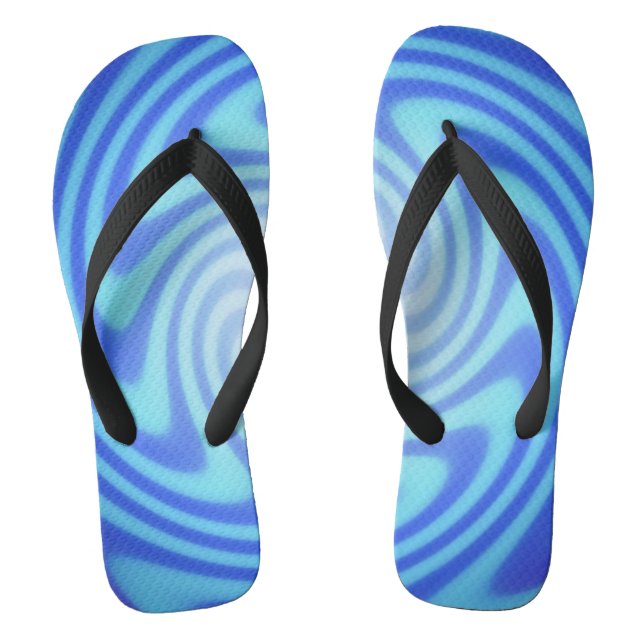 Blue Swirl Jandals (Footbed)