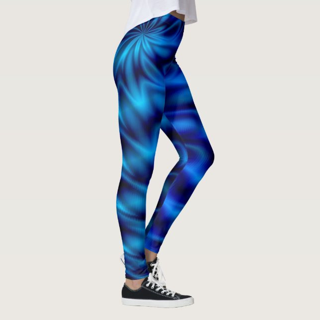 Blue Swirl Leggings (Right)