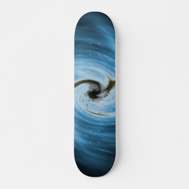 Blue Swirl Skateboard (Front)