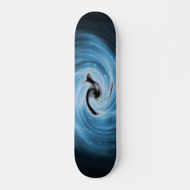 Blue Swirl Skateboard (Front)