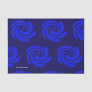 Blue Swirl Tissue Paper