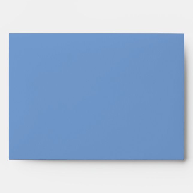 blue swirled fantasy greeting card envelope (Front)