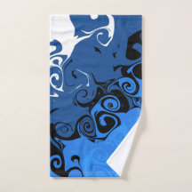 Blue Swirls Abstract