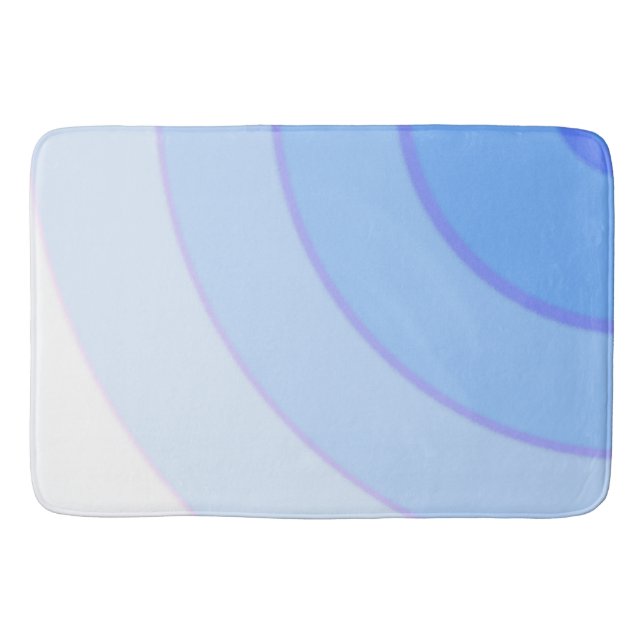Blue Swirls  Bath Mat (Front)