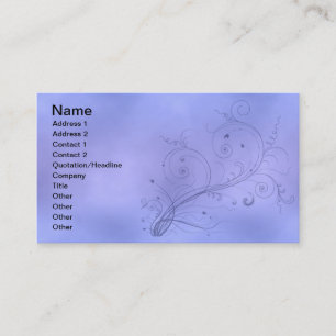 Blue Swirls Business Card