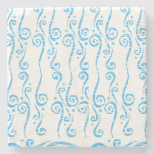 Blue Swirls Coaster