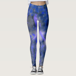 Blue Swirls Of Nature Leggings