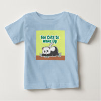 Blue T-Shirt Panda Cartoon for 6–12 Month Kids