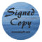 Blue Tahoe Water Photo Signed Copy with URL