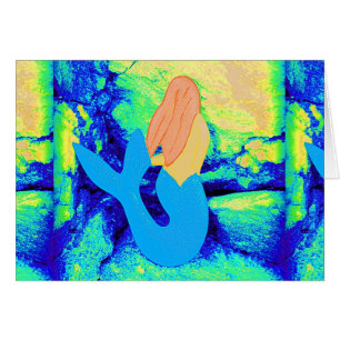 blue-tail mermaid design