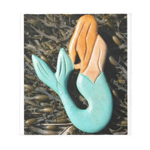 blue-tail mermaid notepad