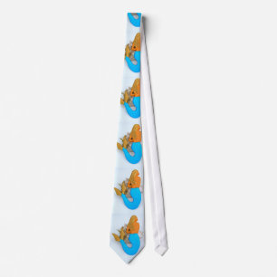 blue-tail mermaid white tie