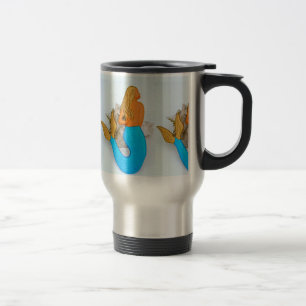 blue-tail mermaids travel mug