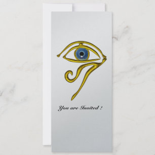 BLUE TALISMAN,Black and Silver Metallic Invitation