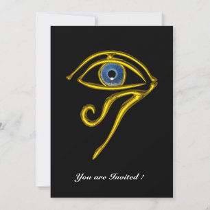 BLUE TALISMAN, black Invitation