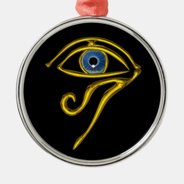 BLUE TALISMAN , Black Metal Tree Decoration (Front)