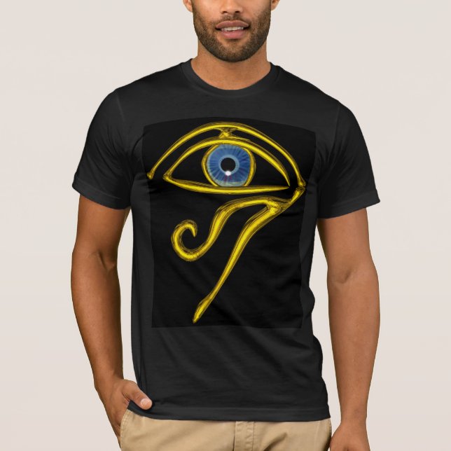 BLUE TALISMAN / GOLD HORUS EYE T-Shirt (Front)