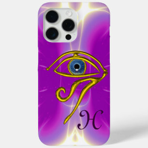 BLUE TALISMAN HORUS EYE MONOGRAM Pink Fuchsia iPhone 15 Pro Max Case