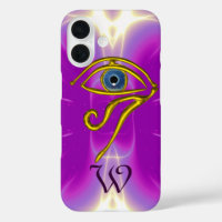 BLUE TALISMAN MONOGRAM Pink Fuchsia Purple
