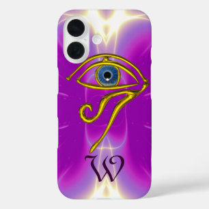 BLUE TALISMAN MONOGRAM  Pink Fuchsia Purple iPhone 16 Case