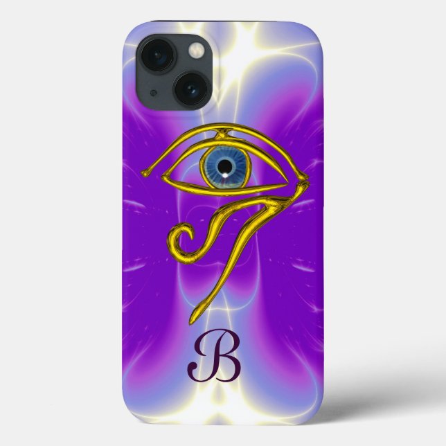 BLUE TALISMAN MONOGRAM  Pink Fuchsia Purple Case-Mate iPhone Case (Back)