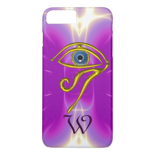 BLUE TALISMAN MONOGRAM  Pink Fuchsia Purple Case-Mate iPhone Case (Back)