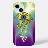 BLUE TALISMAN MONOGRAM Teal, Purple White