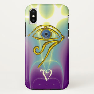 BLUE TALISMAN MONOGRAM Teal, Purple White Case-Mate iPhone Case