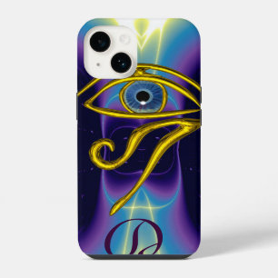 BLUE TALISMAN MONOGRAM Violet Purple White iPhone 14 Case